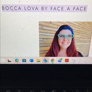 Face a face Bocca lova handmade in Paris teal Cat-Eye Glasses- like new